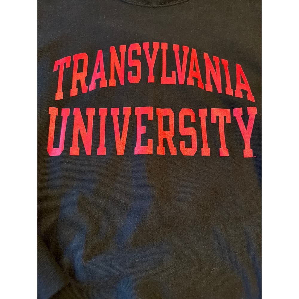 Champion Sweatshirt Black Transylvania University Reverse Weave Crewneck Medium - Picture 2 of 6